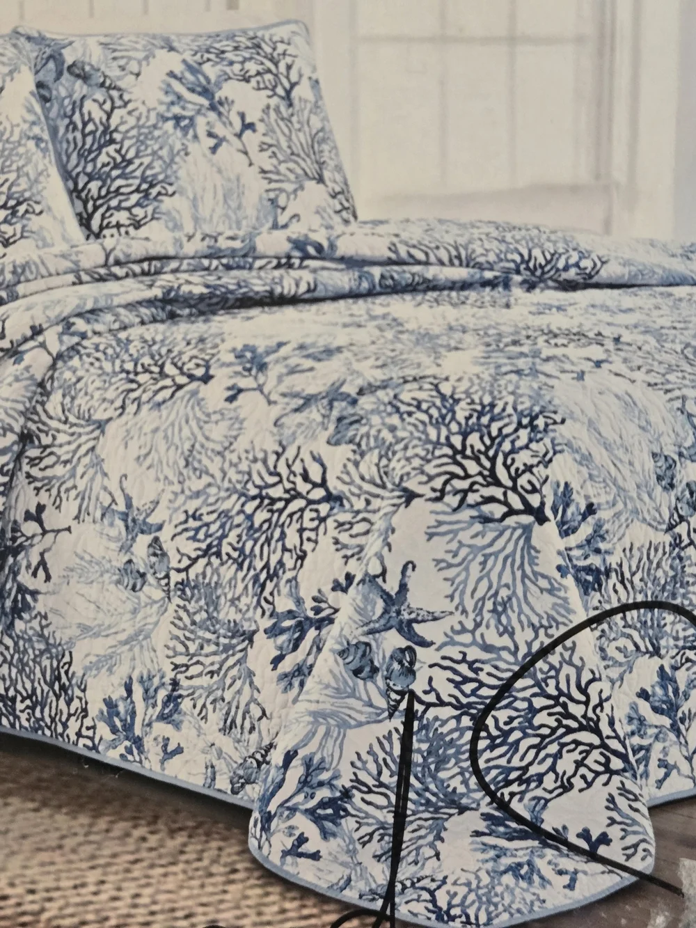 Sun and Sea Full Queen Set NWT Quilt And Shams (OEKO TEX Standard 100)